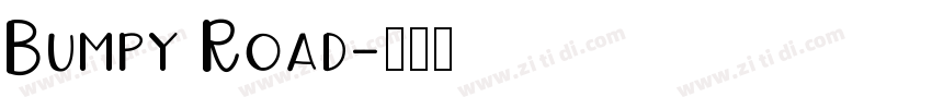 Bumpy Road字体转换
